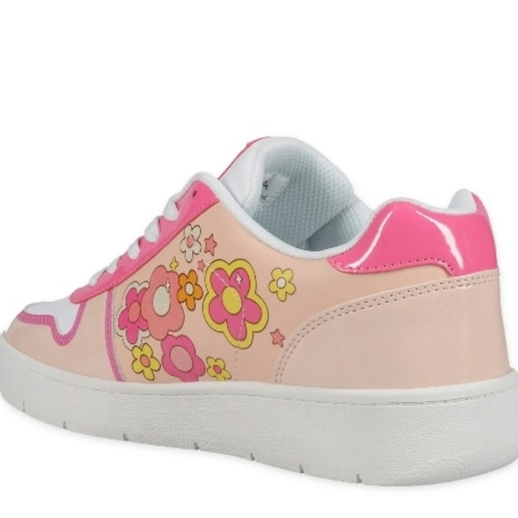 Women's Barbie by Mattel Pink Casual Court Sneaker - Picture 4 of 7
